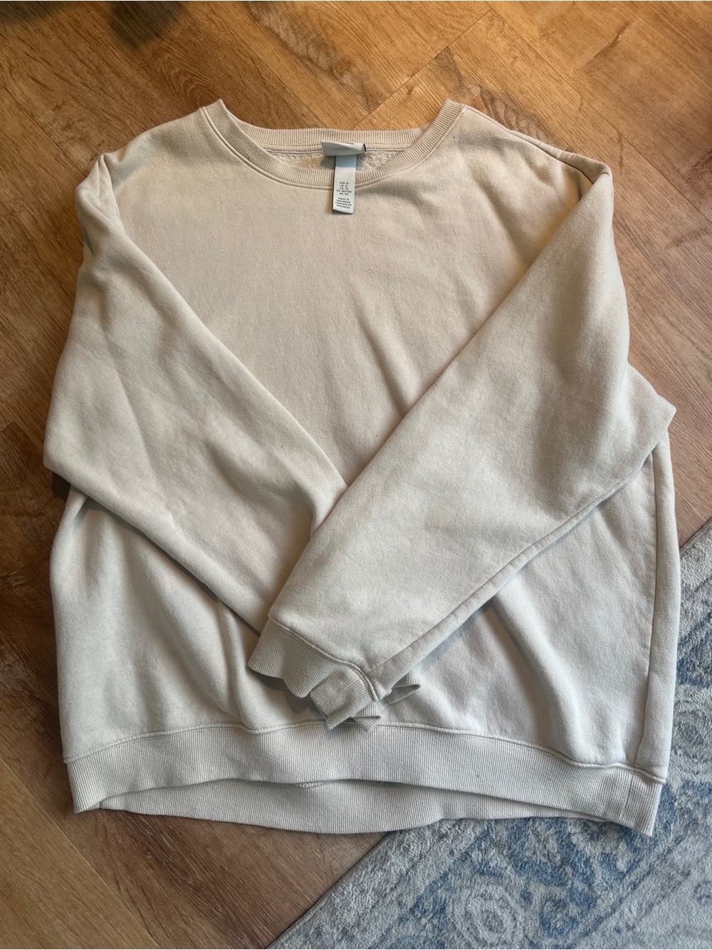 Home Essentials Men's Crewneck Sweatshirt in Light Beige